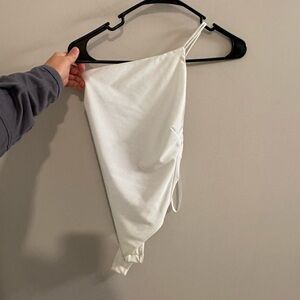 Superdown White Asymmetrical Top